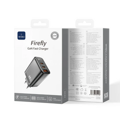 WIWU Wi-G012 EU 65W Firefly GaN Fast Charger 2C+1A