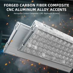 Attack Shark R68 HE Carbon Fiber Magnetic Switch Wired Keyboard – Rapid Trigger, 8000Hz, Ice Ninja