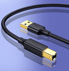 UGREEN US135 USB 2.0 AM to BM Print Cable 1.5m (Black)