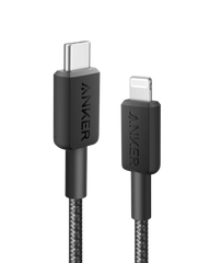 Anker Anker 322 USB-C to Lightning Cable (6ft Braided) Black