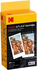 Kodak ICRG-230 2.1x3.4 Photo Cartridge for Kodak Mini Shot 2 & Mini 2 Series – 30 Sheets