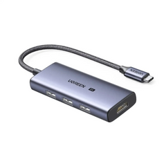 UGREEN USB-C to 3×USB 3.0+HDMI Multifunction Adapter (8K@30Hz）