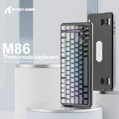 Attack Shark M86 Tri-Mode 75% Keyboard – Moon Night, Blueberry Switch