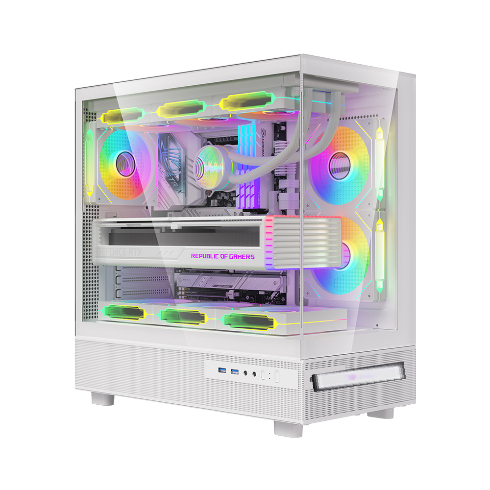THERMALTAKE S-M Steel Shadow Transmission MINI GAMING CASE - White