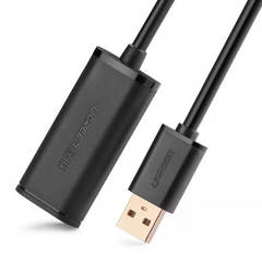 UGREEN US121 USB 2.0 Active Extension Cable with Chipset 5m (Black)