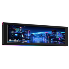 Thermalright Trofeo Vision 9.16" ARGB LCD Screen for PC Cases – 1920x480, Black