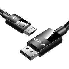 UGREEN DP114 DP Male to Male DP1.4 8K Round Cable ABS Shell Braid (Black) - 3m