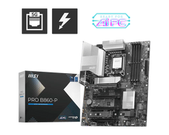 MSI PRO B860-P Intel (Series 2), LGA 1851/DDR5/PCIe 5.0/3xM.2 - ATX Gaming MOTHERBOARD