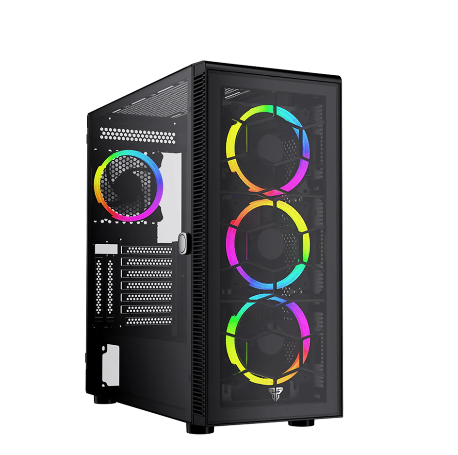 FANTECH HEXA XL CG82 RGB FAN FULL TOWER CASE BLACK