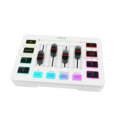 Fifine AmpliGame SC3 RGB Gaming Audio Mixer - Black