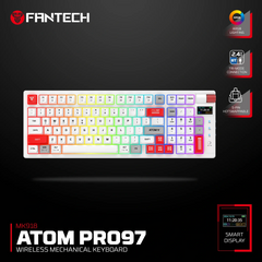 FANTECH ATOM PRO MK918 Mechanical Keyboard – White (Blue Switch)