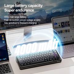 Attack Shark M86 Tri-Mode 75% Keyboard – Moon Night, Blueberry Switch