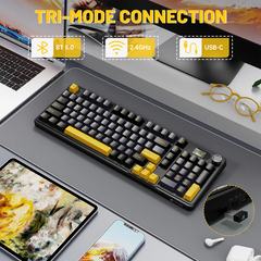 ATTACK SHARK X98 PRO Wireless RGB Linear Blueberry Switch Gaming Keyboard / Star Black