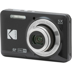 Kodak FZ55 Compact Digital Camera – 5x Optical Zoom, 16MP CMOS, Black