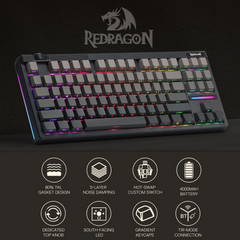 REDRAGON OTIIM PRO WIRD + WIRELESS KEYBOARD