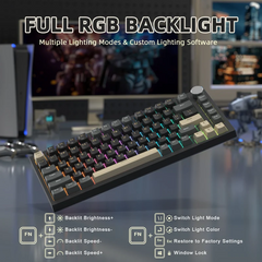 Attack Shark K85 Magnetic Switch Wired Keyboard – Rapid Trigger, Starry Black