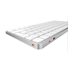 Meetion K210 ikey 2.4G Wireless & Bluetooth Ultra-thin Keyboard -White