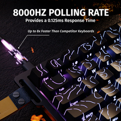 ATTACK SHARK X68 HE MAGNITC SWITCH KEYBORAD Black Contours