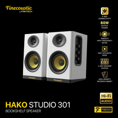 FANTECH FINECOUSTIC HAKO STUDIO 301 Bookshelf Speaker – White