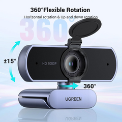 UGREEN CM678 USB HD Webcam 1080P With Mic 2M Cable