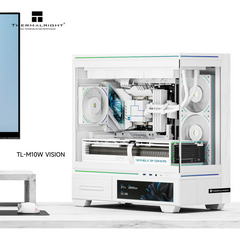 THERMALRIGHT M10 VISION mATX Mid Tower (9.16" LCD SCREEN) CASE - WHITE