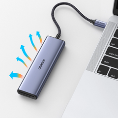 UGREEN USB-C to 3*USB 3.0 A + HDMI 4K*2K/30Hz + SD + TF