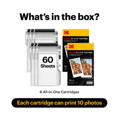 Kodak 4PASS All-in-One 2.1x3.4" Cartridge – 60 Photos (ICRG-260)