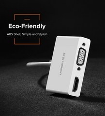 UGREEN USB Type C to HDMI + VGA Converter (White)