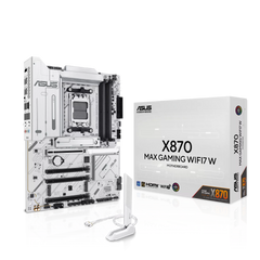ASUS X870 MAX GAMING WIFI7 WHITEAMD X870 Socket AM5 ATX MOTHERBOARD