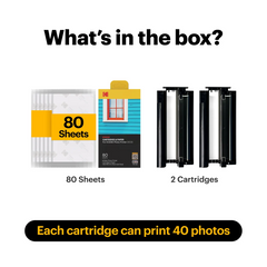 Kodak 4PASS 4x6" Cartridge & Paper – 80 Photos, for Kodak Dock Era