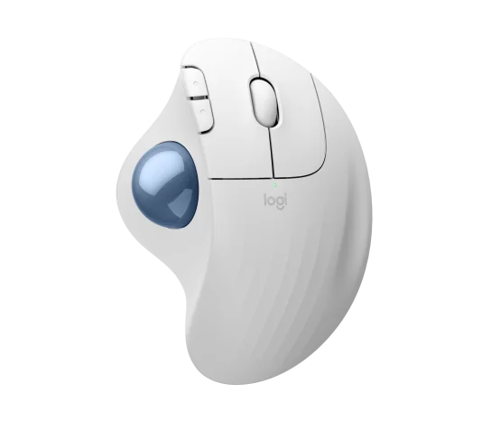 Logitech ERGO M575S Wireless Trackball Mouse – White