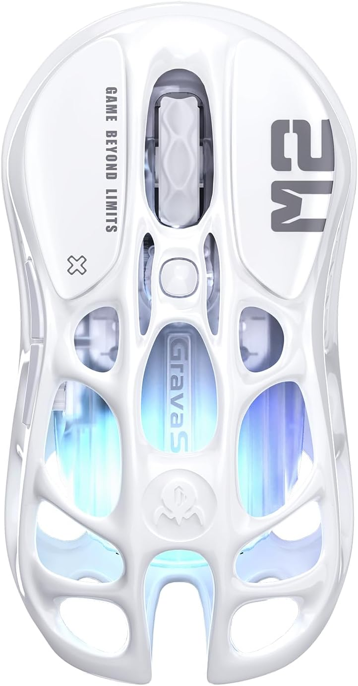 GRAVASTAR MERCURY M2 WIRELESS GAMING MOUSE - Opaline White