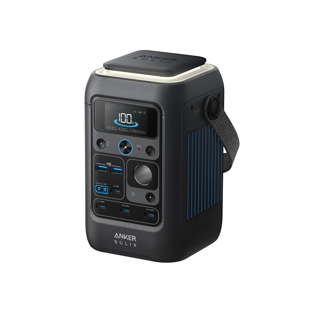Anker SOLIX C300X DC 288Wh 300W Power Station – A1728011, Black