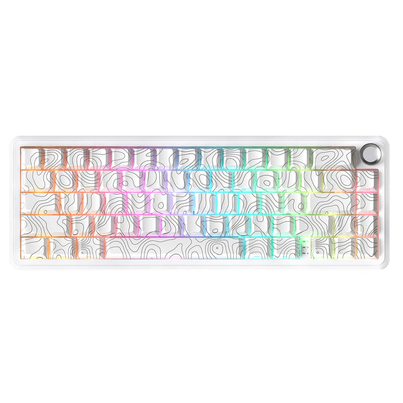 ATTACK SHARK X65 PRO HE MAGNETIC SWITCH KEYBORAD White Contours