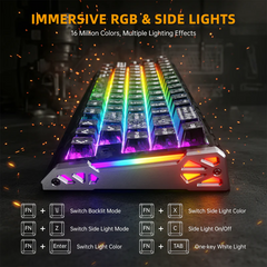 ATTACK SHARK R68HE CARBON FIBER WIRED MAGNITEC SWITCH KEYBOARD