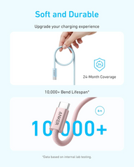 Anker Zolo USB-C to USB-C Cable 6 FT (1.8m, 240W) White