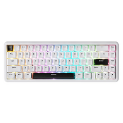 ATTACK SHARK X65 HE Magnetic Switch Rapid Trigger Keyboard - White