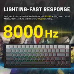 Attack Shark X68 Pro HE Tri-Mode Keyboard – Rapid Trigger, Moonlit Night Line