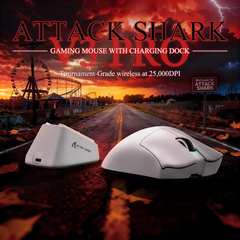 Attack Shark V3 Pro Wireless Mouse - White