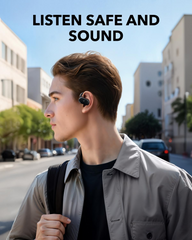 Anker Soundcore V20i Open-Ear Headphones, Adjustable Ear Hooks - Black