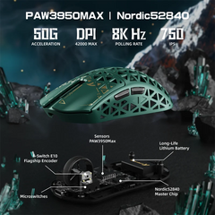 Attack Shark R5 Ultra Lightweight Mouse - Green
