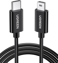 UGREEN 50445 USB-C to Mini USB Cable – USB 2.0, 5-Pin, 1m