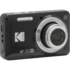 Kodak FZ55 Compact Digital Camera – 5x Optical Zoom, 16MP CMOS, Black