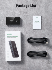 UGREEN US216 2 In 4 Out USB 2.0 Sharing Switch Box