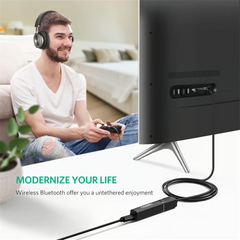 UGREEN Bluetooth 5.0 Transmitter & Receiver – 3.5mm Audio Cable, 8H Battery