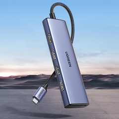 UGREEN USB-C to 3*USB 3.0 A + HDMI 4K*2K/30Hz + SD + TF