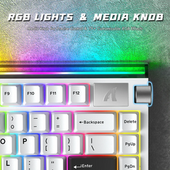 ATTACK SHARK R85 HE WIRD MAGNETIC SWITCH KEYBOARD WHITE