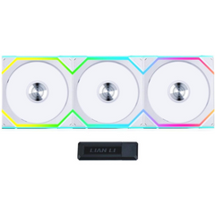 Lian Li UNI Fan SL Wireless 120mm ARGB Fan (Triple Pack)-White