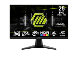 MSI MAG 255XF 24.5 Inch FHD , Rapid IPS Panel, 300 Hz / 0.5ms Response Gaming Monitor