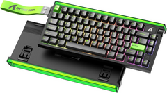 ATTACK SHARK R85 HE WIRD MAGNETIC SWITCH KEYBOARD BLACK GREEN